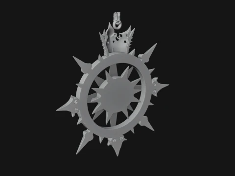 Compass Rose Medallion Pendant Design 4 - 3D Print Model 3D Print Model
