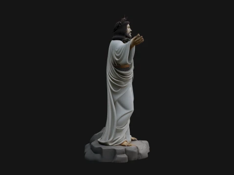 Winged Christ Statue Design 8 - 3D Print Model 3D Print Model