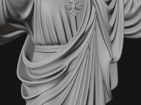 Winged Christ Statue Design 8 - 3D Print Model 3D Print Model