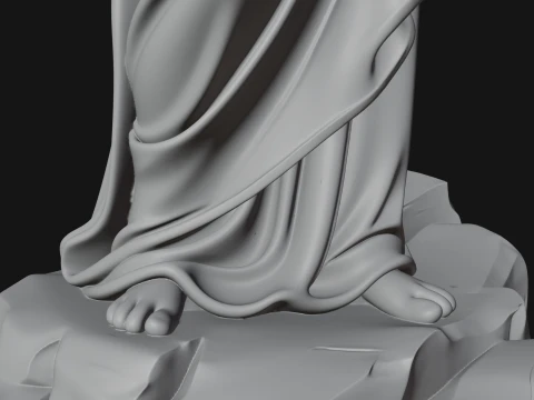 Winged Christ Statue Design 8 - 3D Print Model 3D Print Model