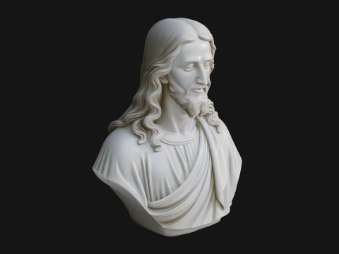Christ Bust Statue Design 8 - 3D Print Model 3D Print Model