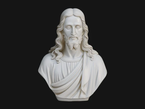 Christ Bust Statue Design 8 - 3D Print Model 3D Print Model
