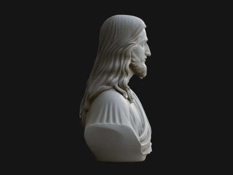 Christ Bust Statue Design 8 - 3D Print Model 3D Print Model