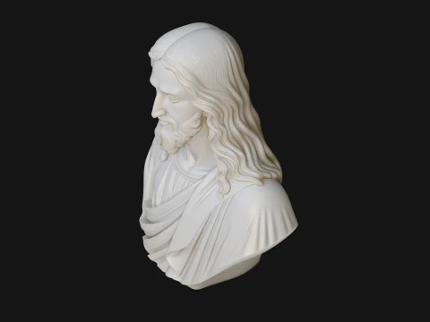 Christ Bust Statue Design 8 - 3D Print Model 3D Print Model