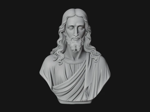 Christ Bust Statue Design 8 - 3D Print Model 3D Print Model