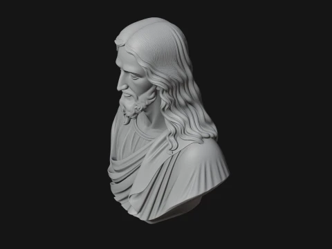 Christ Bust Statue Design 8 - 3D Print Model 3D Print Model