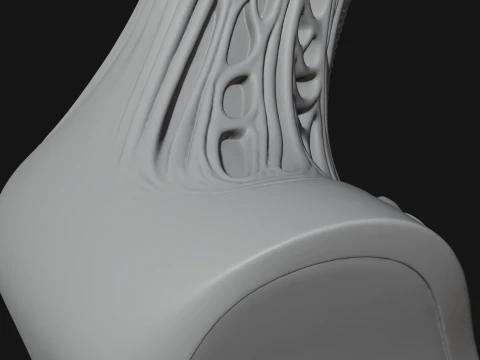 Biomechanical Alien Bust Statue Design 15 - 3D Print Model 3D Print Model