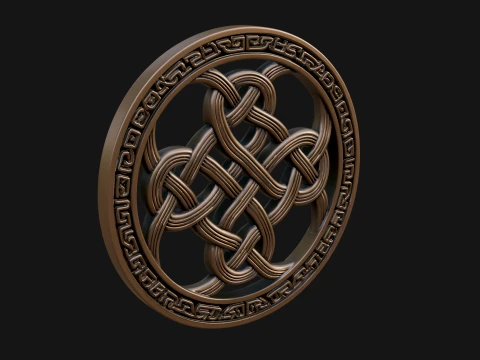 Celtic Endless Knot Ornament Design 7 - 3D Print Model 3D Print Model