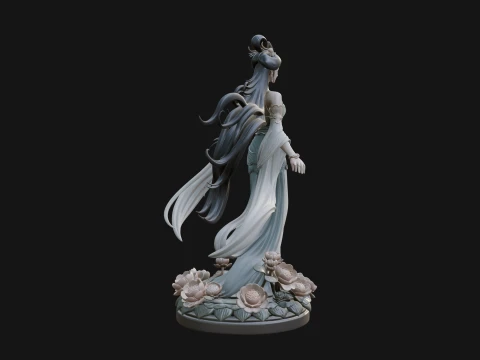 Flying Celestial Fairy Statue Design 4 - 3D Print Model 3D Print Model