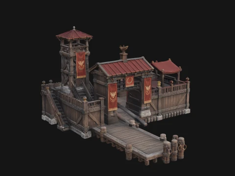 ROME - Fort Gatehouse Design 1 - 3D Print Model 3D Print Model