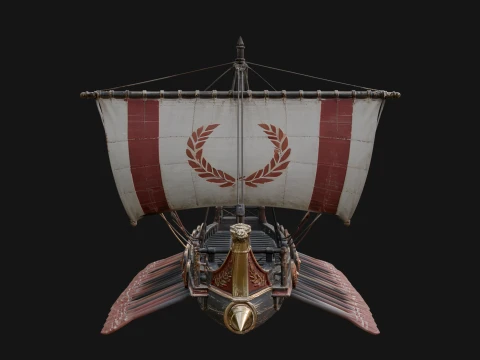 ROME - War Galley Design 1 - 3D Print Model 3D Print Model