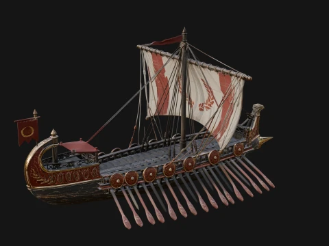 ROME - War Galley Design 1 - 3D Print Model 3D Print Model