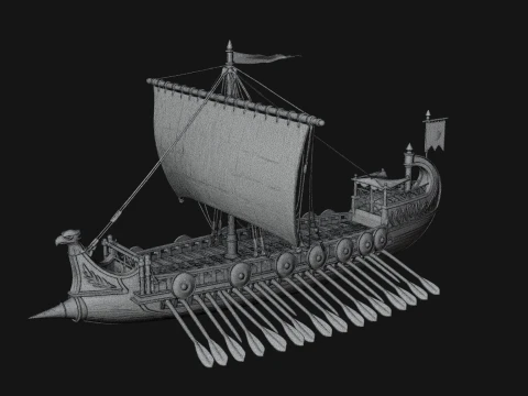 ROME - War Galley Design 1 - 3D Print Model 3D Print Model
