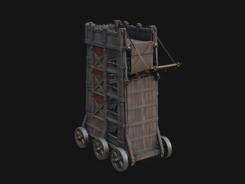 ROME - Siege Tower Design 1 - 3D Print Model 3D Print Model