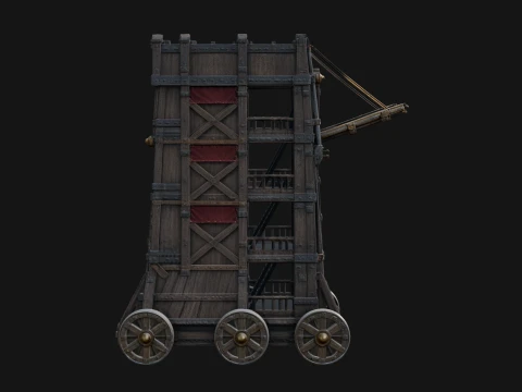 ROME - Siege Tower Design 1 - 3D Print Model 3D Print Model