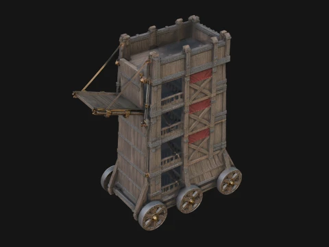 ROME - Siege Tower Design 1 - 3D Print Model 3D Print Model