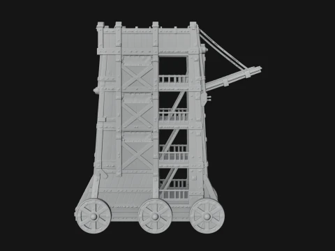 ROME - Siege Tower Design 1 - 3D Print Model 3D Print Model