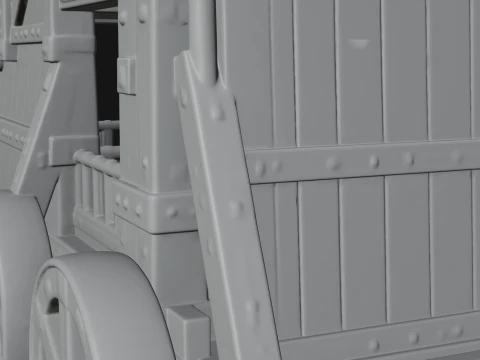 ROME - Siege Tower Design 1 - 3D Print Model 3D Print Model