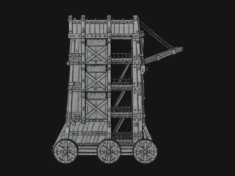 ROME - Siege Tower Design 1 - 3D Print Model 3D Print Model