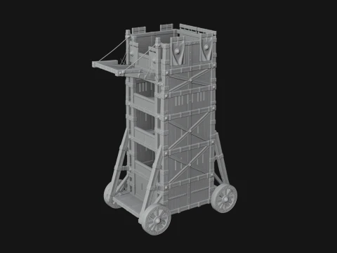 ROME - Siege Tower Design 2 - 3D Print Model 3D Print Model