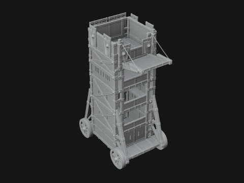 ROME - Siege Tower Design 2 - 3D Print Model 3D Print Model