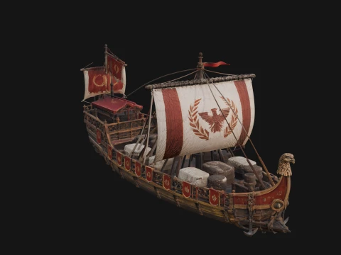 ROME - Cargo Ship Design 1 - 3D Print Model 3D Print Model
