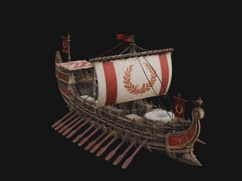 ROME - Cargo Ship Design 2 - 3D Print Model 3D Print Model