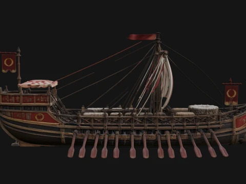 ROME - Cargo Ship Design 2 - 3D Print Model 3D Print Model