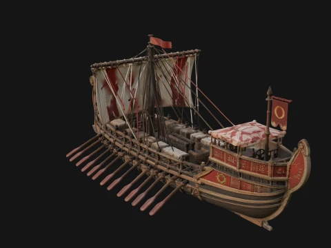 ROME - Cargo Ship Design 2 - 3D Print Model 3D Print Model