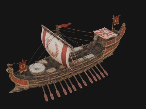 ROME - Cargo Ship Design 2 - 3D Print Model 3D Print Model