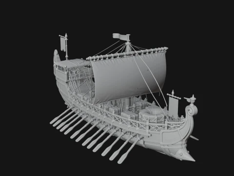 ROME - Cargo Ship Design 2 - 3D Print Model 3D Print Model