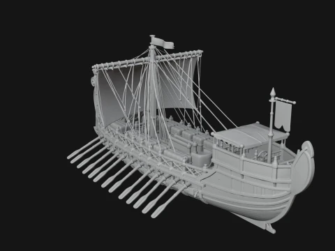 ROME - Cargo Ship Design 2 - 3D Print Model 3D Print Model