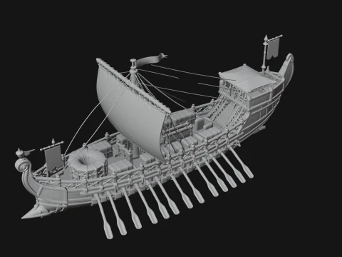 ROME - Cargo Ship Design 2 - 3D Print Model 3D Print Model