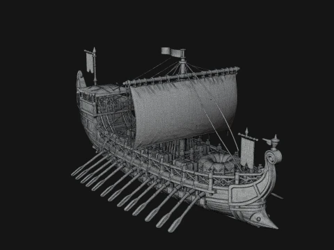 ROME - Cargo Ship Design 2 - 3D Print Model 3D Print Model