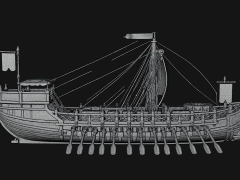 ROME - Cargo Ship Design 2 - 3D Print Model 3D Print Model