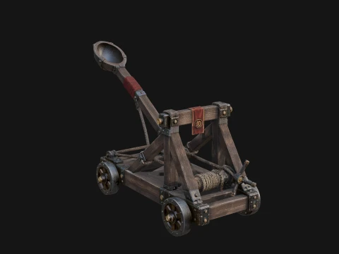 ROME - Wheeled Catapult Design 2 - 3D Print Model 3D Print Model