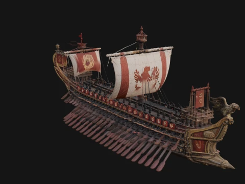 ROME - Warship Design 2 - 3D Print Model 3D Print Model
