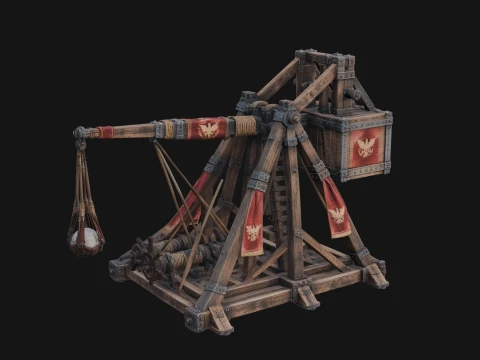 ROME - Trebuchet Design 1 - 3D Print Model 3D Print Model