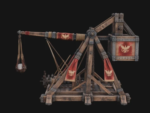 ROME - Trebuchet Design 1 - 3D Print Model 3D Print Model