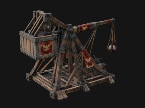 ROME - Trebuchet Design 1 - 3D Print Model 3D Print Model