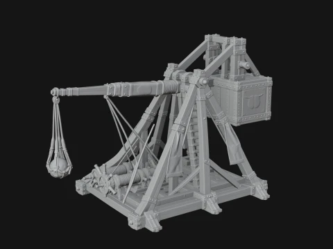 ROME - Trebuchet Design 1 - 3D Print Model 3D Print Model