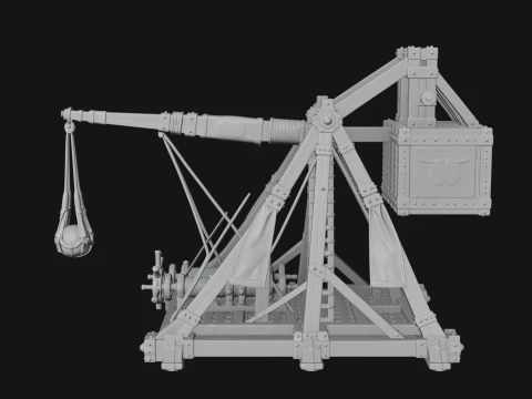 ROME - Trebuchet Design 1 - 3D Print Model 3D Print Model