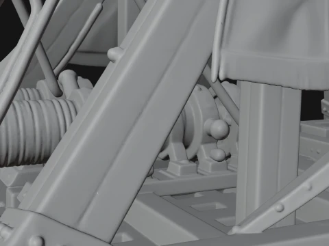 ROME - Trebuchet Design 1 - 3D Print Model 3D Print Model