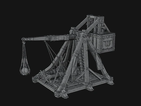ROME - Trebuchet Design 1 - 3D Print Model 3D Print Model