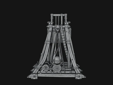 ROME - Trebuchet Design 1 - 3D Print Model 3D Print Model