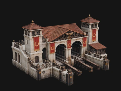 ROME - Basilica Design 1 - 3D Print Model 3D Print Model