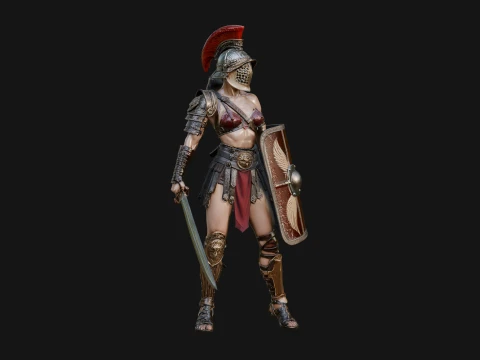ROME - Gladiatrix Design 1 - 3D Print Model 3D Print Model