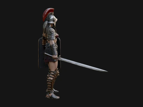 ROME - Gladiatrix Design 1 - 3D Print Model 3D Print Model