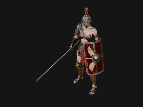 ROME - Gladiatrix Design 1 - 3D Print Model 3D Print Model