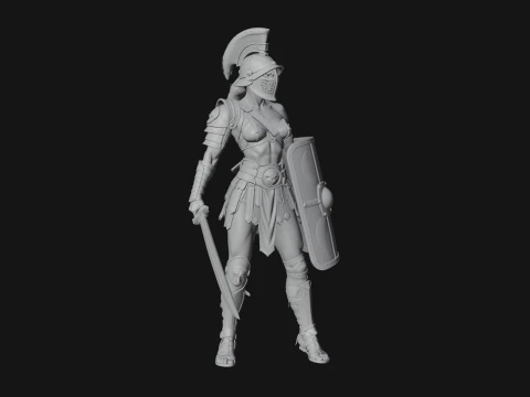 ROME - Gladiatrix Design 1 - 3D Print Model 3D Print Model
